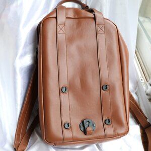 READ Monos Metro Backpack - Brown -Very Good - Missing Pouch good zipper